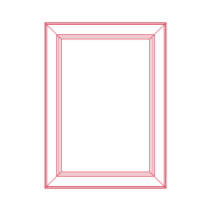 Objects Picture Frames Ikea Skatteby Frame Silhouette Svg Vector, Free Vectors File